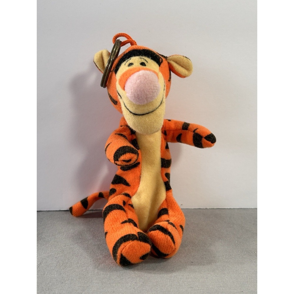Vintage 1997 Disney Tigger Key Ring Coin Purse 6" Winnie The Pooh Movies